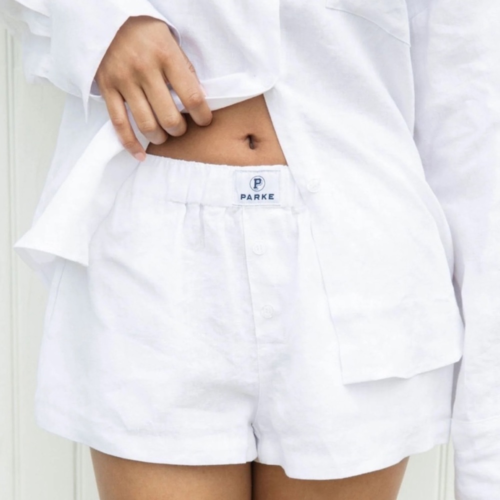 Parker Women's High Waist White Shorts